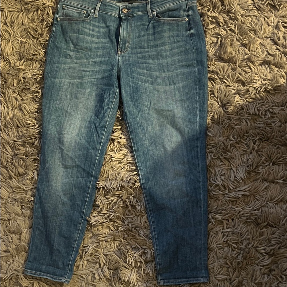 White House Black Market Blue Ankle Jeans